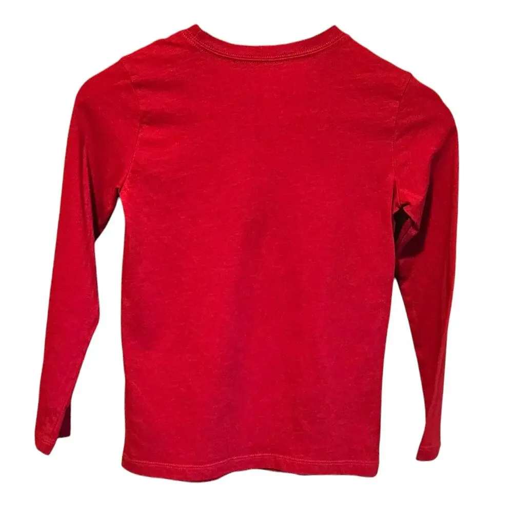 Carter’s Kids Touchdown Football Graphic Long Sleeve Shirt Red Size 8